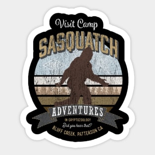 Visit Camp Sasquatch - Funny Big Foot TDesign Sticker